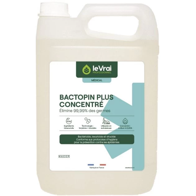 Détergent désinfectant Bactopin plus concentré 5 L