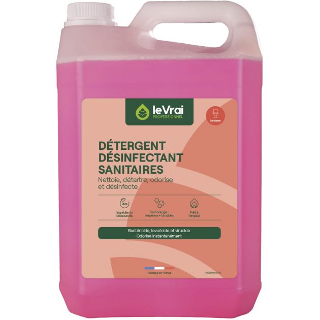 Nettoyant sanitaires désinfectant Le Vrai Professionnel 5L 