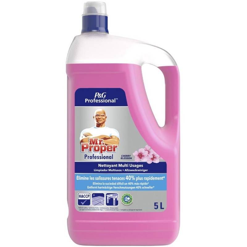 Nettoyant dégraissant parfumé Mr.Propre - bidon de 5 L fleur de cerise Nettoyant dégraissant parfumé Mr.Propre - bidon de 5 L fleur de cerise