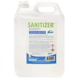 Gel hydroalcoolique norme EN14476 bidon 5 L Sanitizer