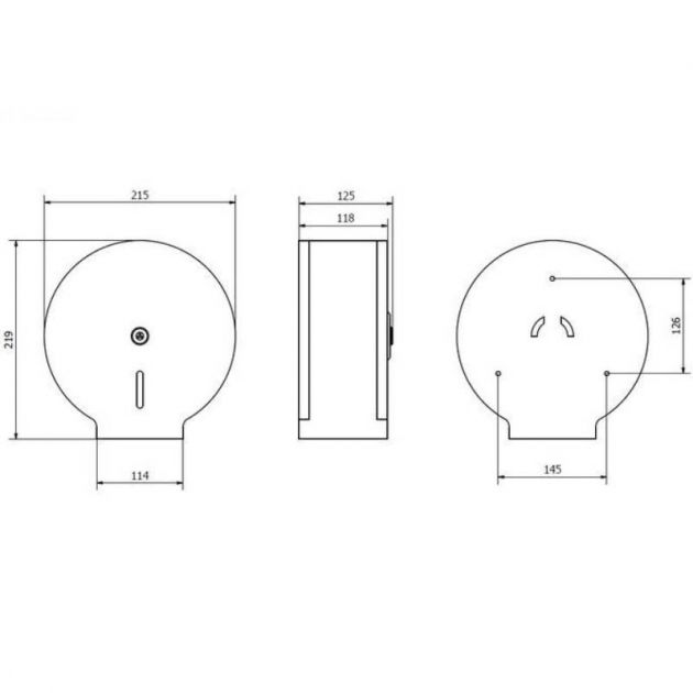 Distributeur papier toilette inox mini jumbo Distributeur papier toilette inox mini jumbo