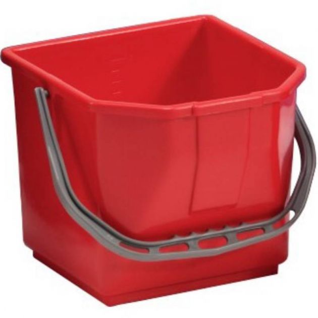 Seau de remplacement chariot ménager 15 L rouge Seau de remplacement chariot ménager 15 L rouge