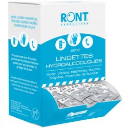 Lingette hydroalcoolique mains et surfaces en sachet individuel x250
