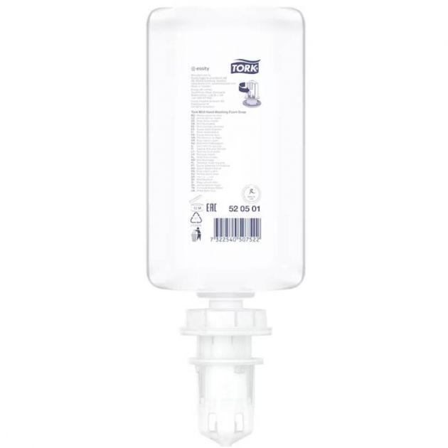 6 recharges savon mousse doux 1 L Tork S4 6 recharges savon mousse doux 1 L Tork S4