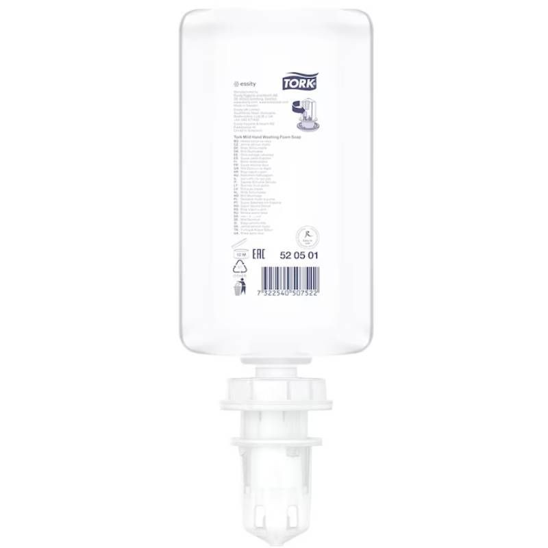 6 recharges savon mousse doux 1 L Tork S4 6 recharges savon mousse doux 1 L Tork S4