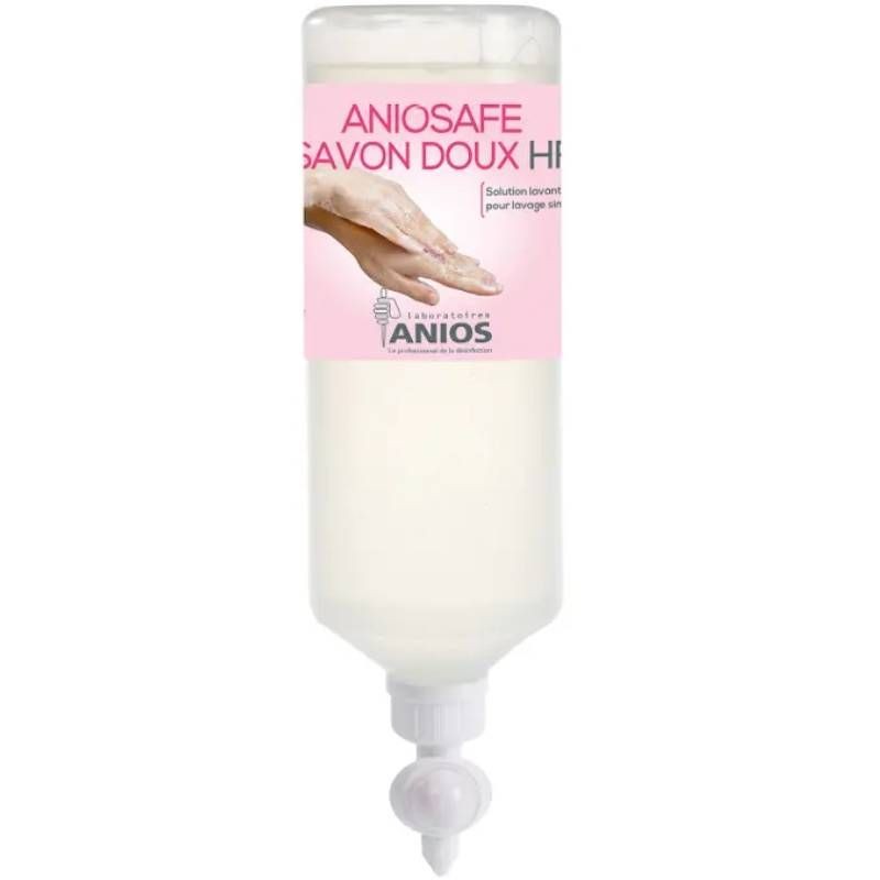 Cartouche savon Aniosafe doux , flacon de 1 litre - Lot de 3