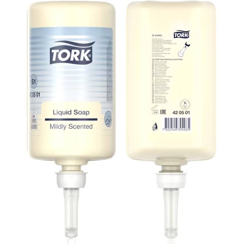 Savon liquide Premium Tork S1 1L - lot de 6 cartouches