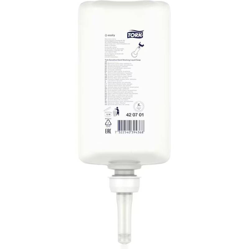 Savon liquide Premium Tork S1 1L - lot de 6 cartouches