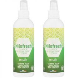 Destructeur d'odeurs parfumé 200 ml Nilofresh - lot de 2 menthe