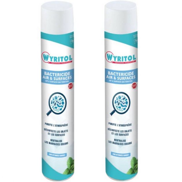 2 Sprays purificateur d'air désinfectant 750 ml Wyritol