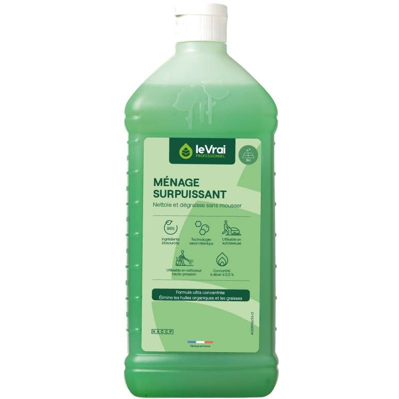 Détergent odorisant concentré Ménage Surpuissant Le Vrai 1L Détergent odorisant concentré Ménage Surpuissant Le Vrai 1L