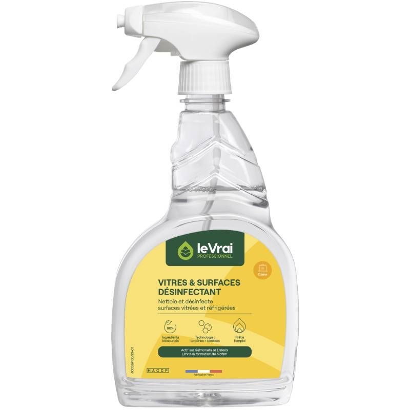 Désinfectant écologique vitres et surfaces VSD Le Vrai 750 ml Désinfectant écologique vitres et surfaces VSD Le Vrai 750 ml