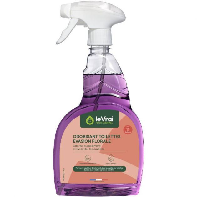 Spray odorisant toilettes 750 ml Le Vrai évasion florale