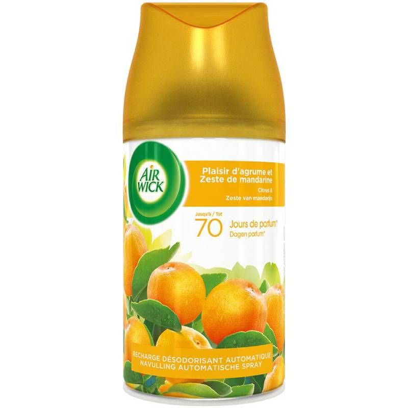 Recharge pour diffuseur de parfumFresh matic Air Wick agrumes Recharge pour diffuseur de parfumFresh matic Air Wick agrumes