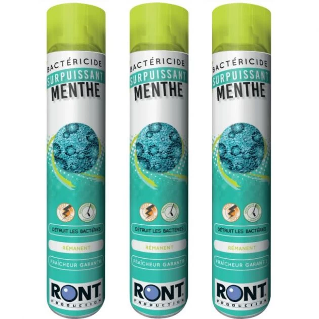 Assainissant bactéricide parfum menthe 1 L Ront - lot de 3
