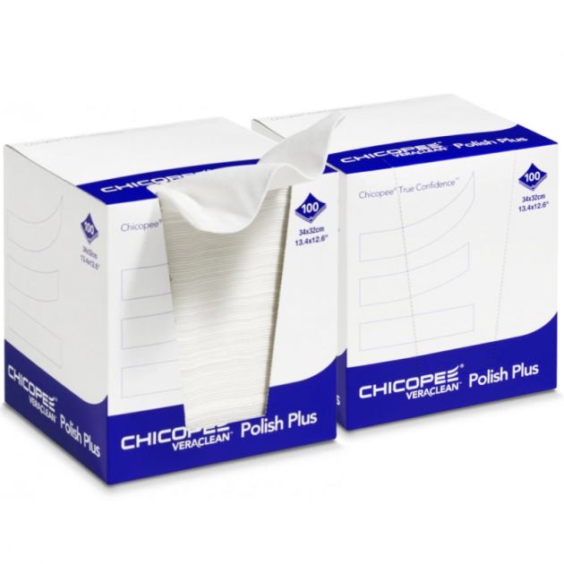 Chiffons polissants non-tissésChicopee - boîte de 100