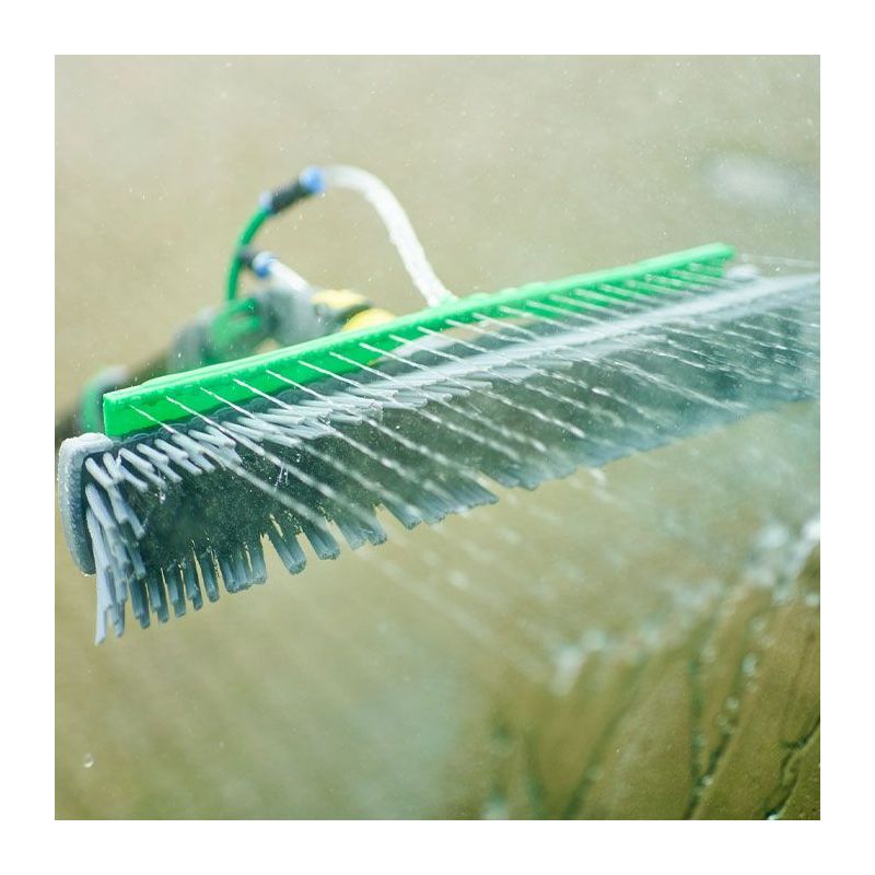 Brosse haute performance nLite non fleurée avec rampe de rinçage + swivel lock Brosse haute performance nLite non fleurée avec rampe de rinçage + swivel lock