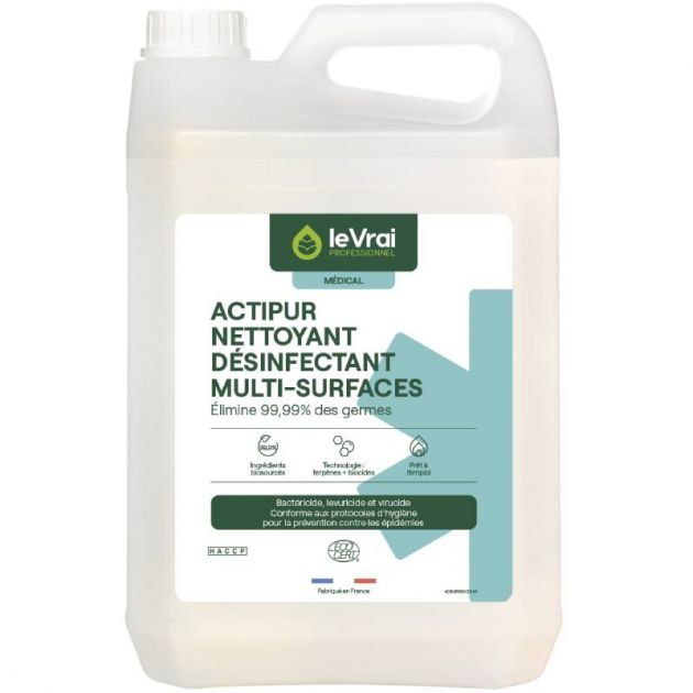 Actipur nettoyant désinfectant multi-surfaces prêt à l'emploi 5 L Actipur nettoyant désinfectant multi-surfaces prêt à l'emploi 5 L