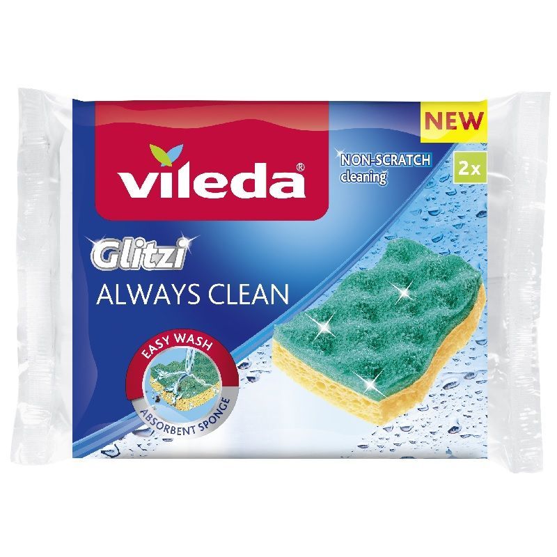 Eponge abrasive Glitzi Always Clean Vileda - lot de 2