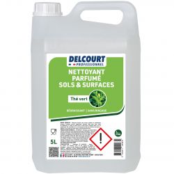 Nettoyant dégraissant sol parfumé bidon de 5 L Delcourt thé vert