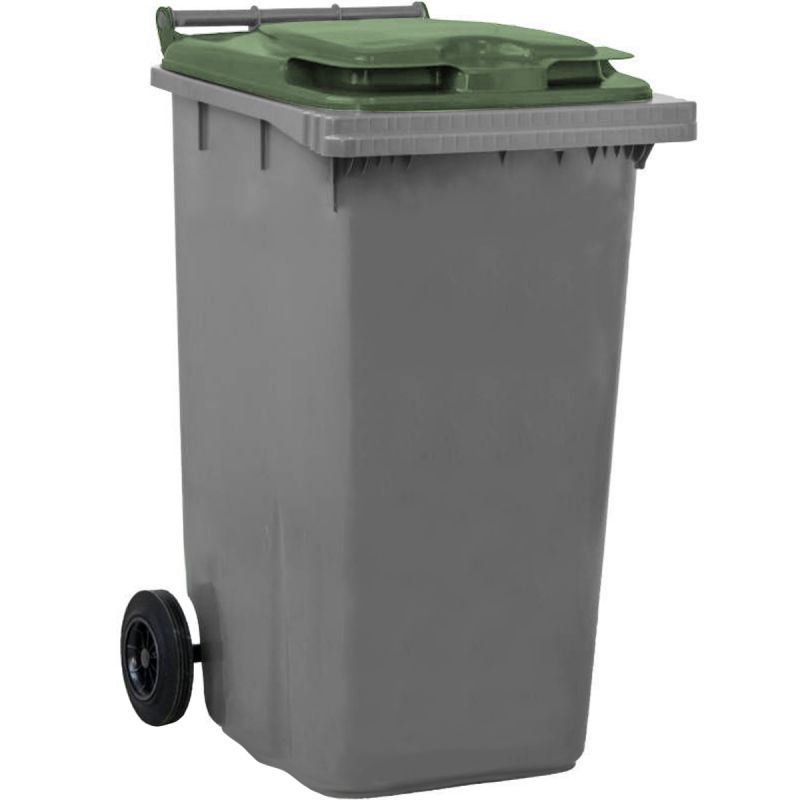 Conteneur poubelle 240 litres 2 roues vert Conteneur poubelle 240 litres 2 roues vert
