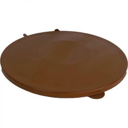 Couvercle support sac poubelle 80 à 110L Marron