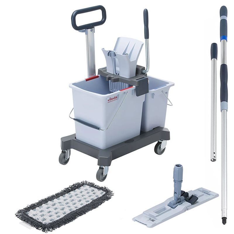 Chariot ménage complet Ultra Speed Pro Double 25 L Chariot ménage complet Ultra Speed Pro Double 25 L