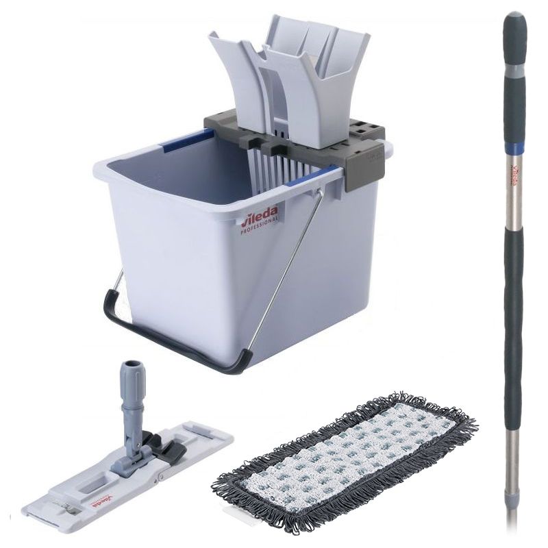 Kit complet système de nettoyage UltraSpeed Vileda + manche télescopique