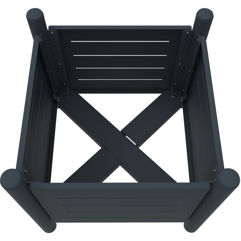 Jardinière extérieur 75L avec bac en métal Vibrato