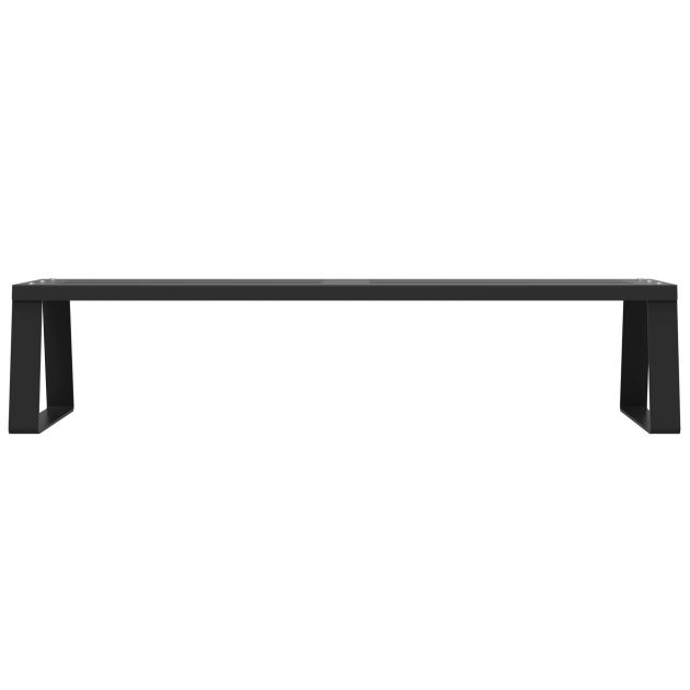 Banc urbain en métal gris magnese à fixer Ballade