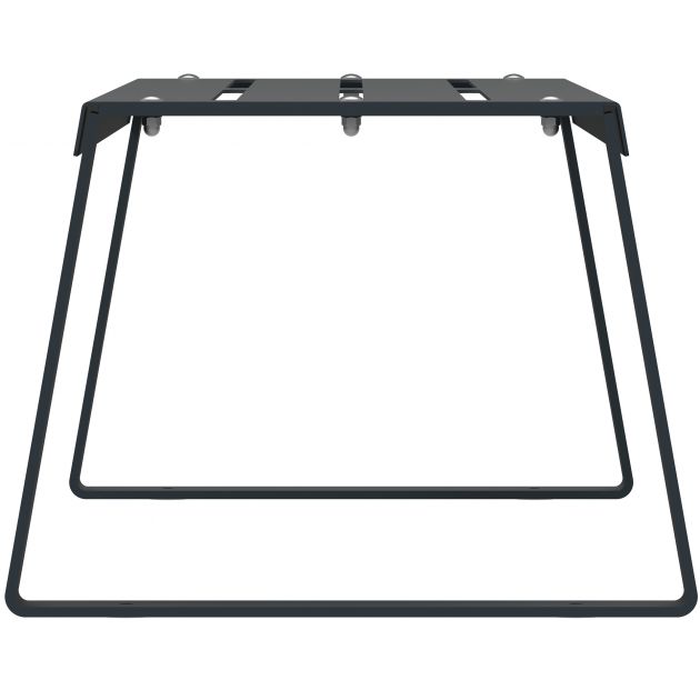 Banc urbain en métal gris anthracite à fixer Ballade