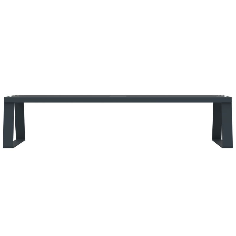 Banquette publique en métal gris anthracite à fixer Ballade