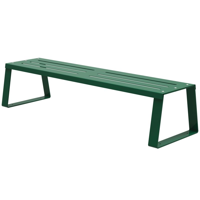 Banquette publique en métal à fixer Ballade vert