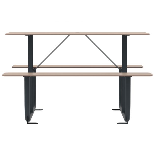 Table picnic à fixer anthracite Symphonie Extreme Table picnic à fixer anthracite Symphonie Extreme