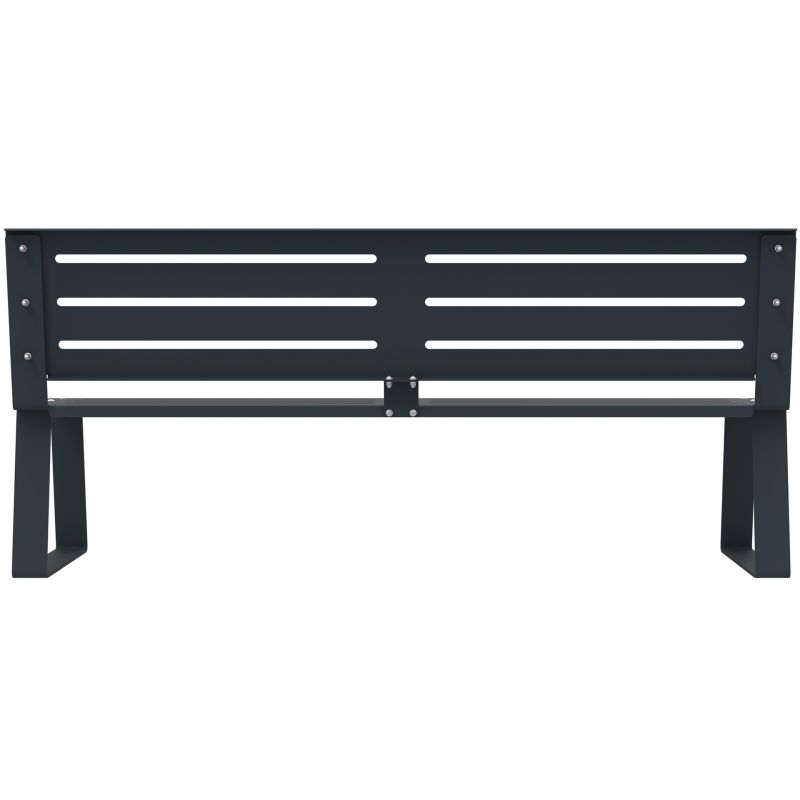 Banc public en métal à fixer Ballade