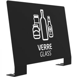 Plaque signalétique pour borne de tri sélectif Alitri Verre