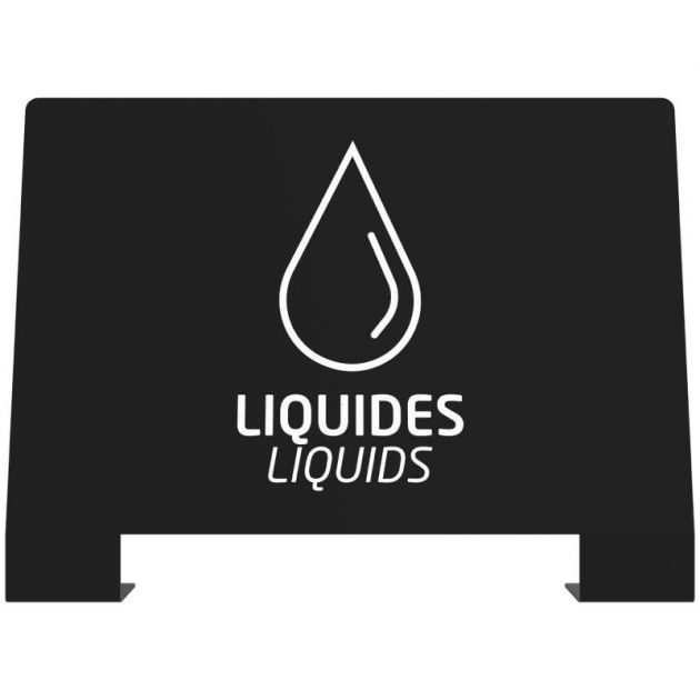 Plaque signalétique pour borne de tri sélectif Alitri liquide