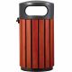 Corbeille d\'extérieur antivandalisme en bois Zeno Rossignol
