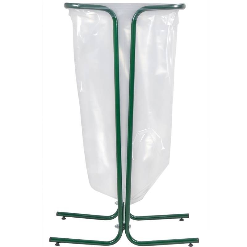 Support sur pied de sac poubelle fixeacier blanc 110 LRossignol vert
