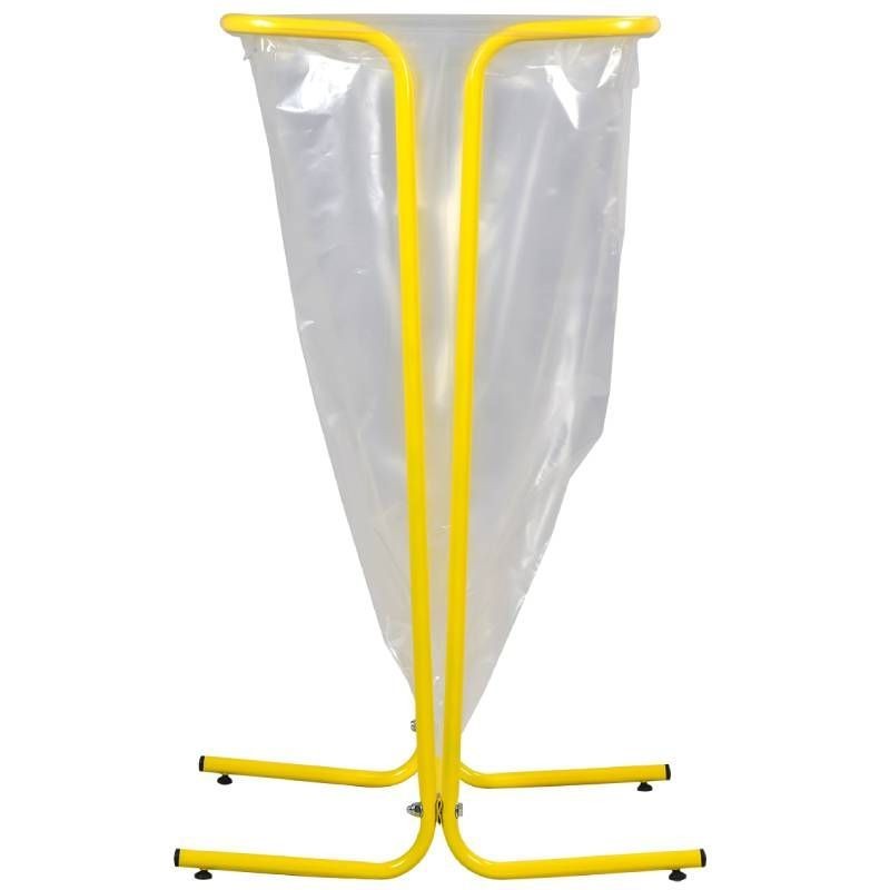 Support sur pied de sac poubelle fixeacier blanc 110 LRossignol jaune