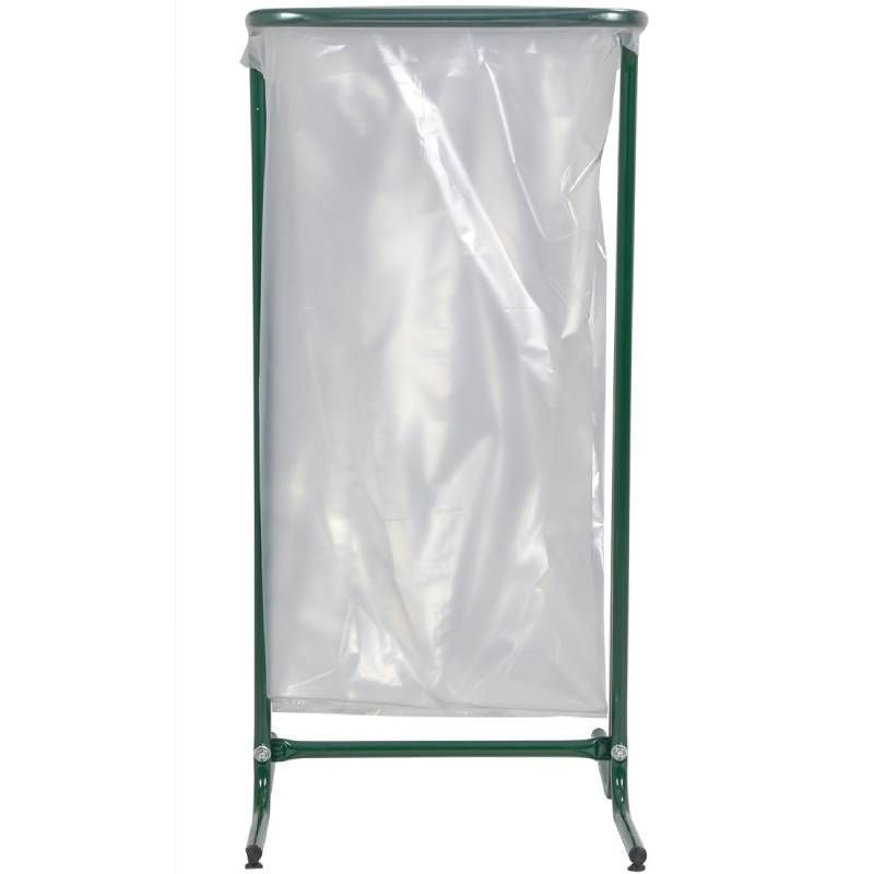 Support sur pied de sac poubelle fixeacier blanc 110 LRossignol vert