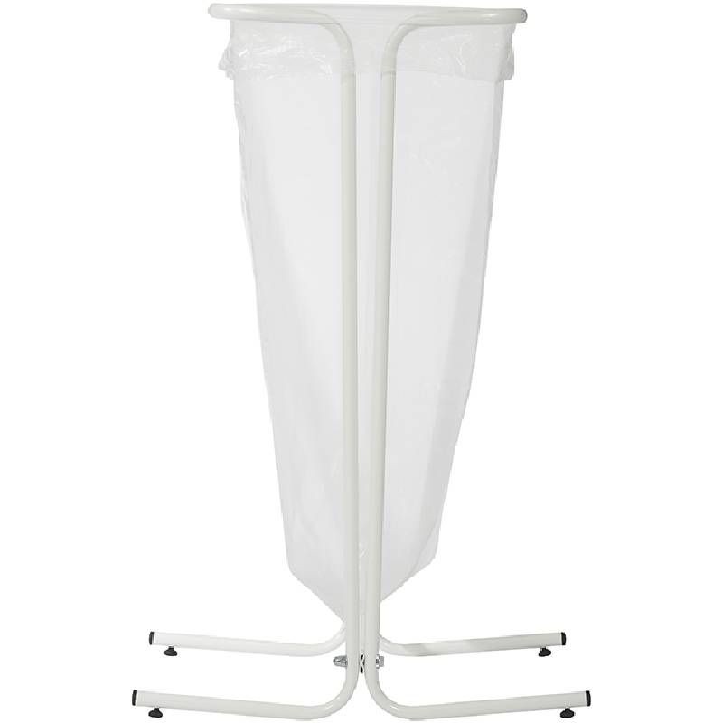 Support sur pied de sac poubelle fixeacier blanc 110 LRossignol blanc