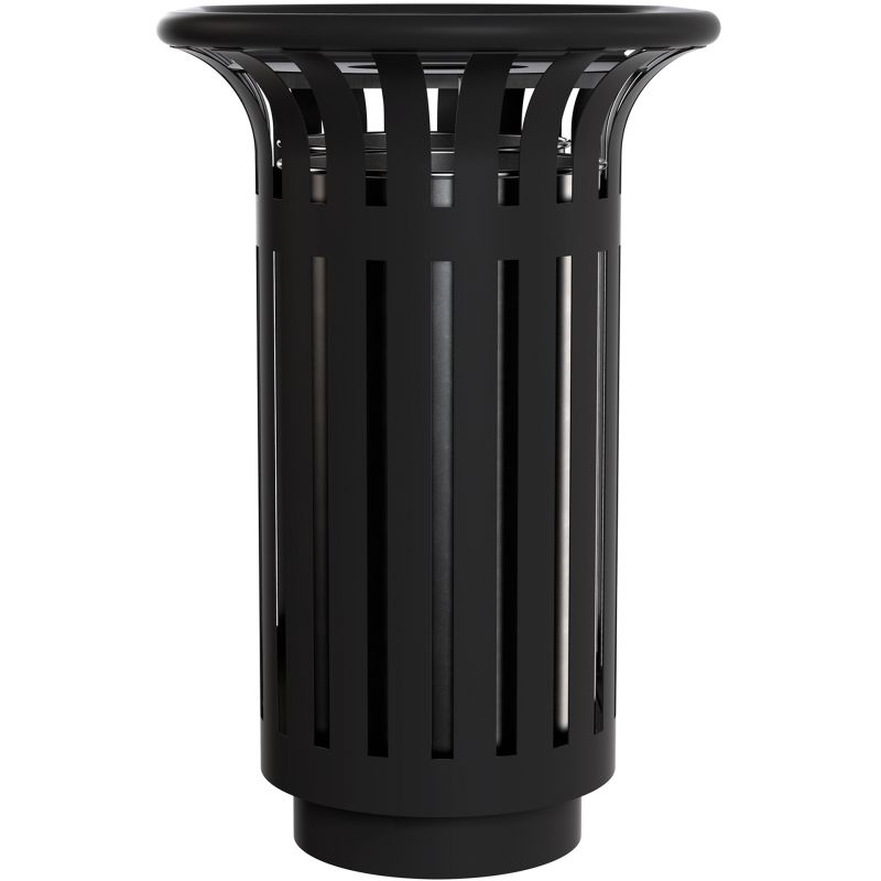 Poubelle d'extérieur tulipe 2 x 40L couvercles et bacs