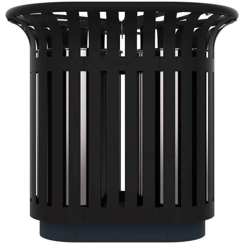Poubelle d'extérieur tulipe 2 x 40L couvercles et bacs