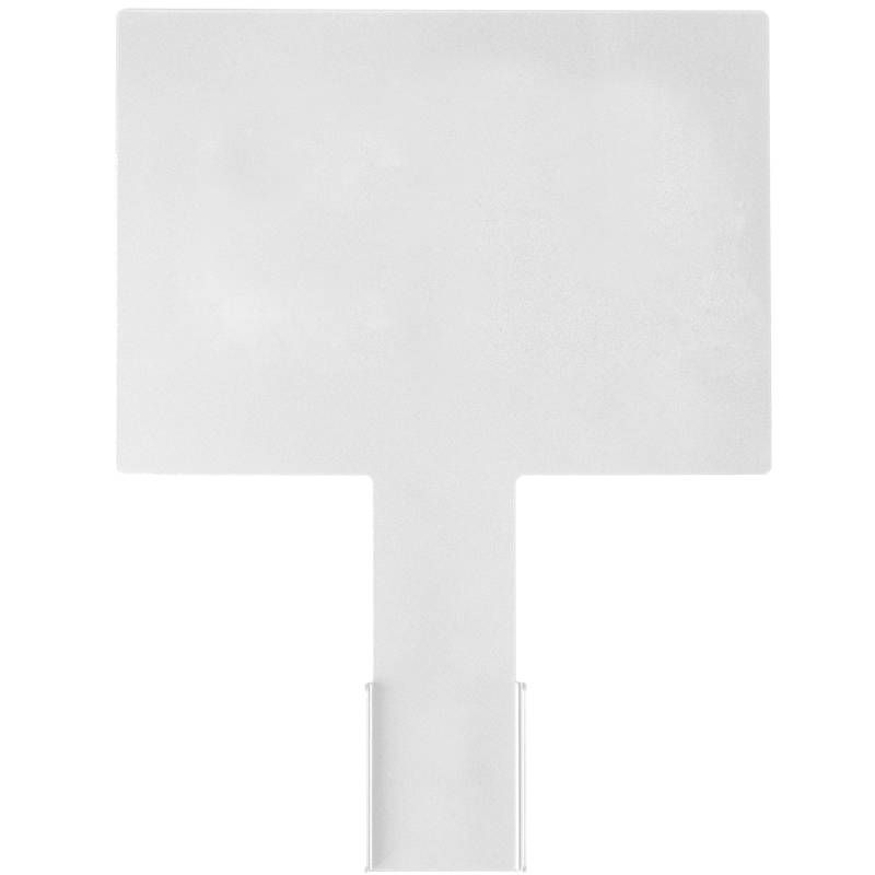 Plaque signalétique et planche de stickers blanc