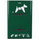 Distributeur d\'hygiène canine mural 2 rouleaux Rossignol Hygeca