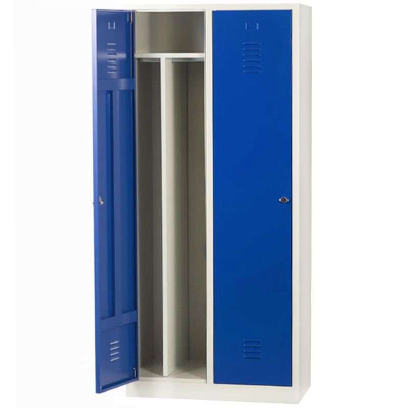 Vestiaire industrie salissante monobloc sur socle 2 cases