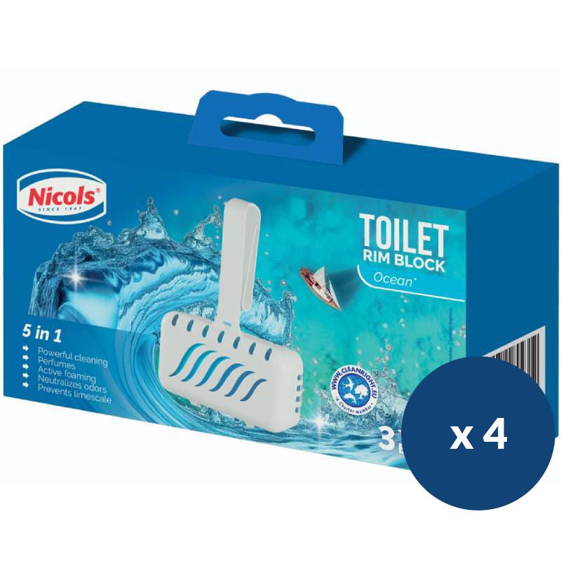 Boîte de 3 blocs WC Nicols - lot de 4