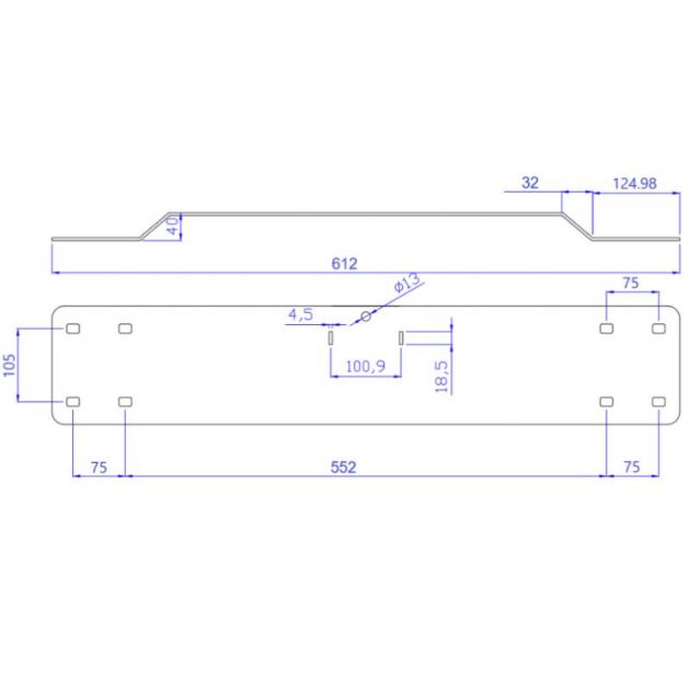 Timon d'attelage pour conteneur poubelle 4 roues