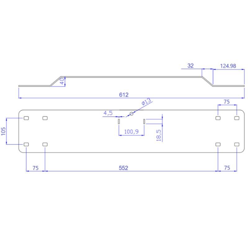 Timon d'attelage pour conteneur poubelle 4 roues